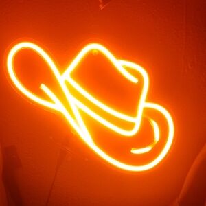 Neon Cowboy Hat Light